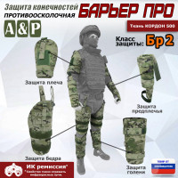 Комплект противоосколочной защиты "Барьер ПРО". Класс защиты Бр 2. Цвет: мультикам.