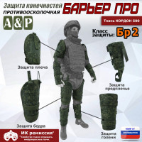 Комплект противоосколочной защиты "Барьер ПРО". Класс защиты Бр 2. Цвет: ЕМР (цифра).